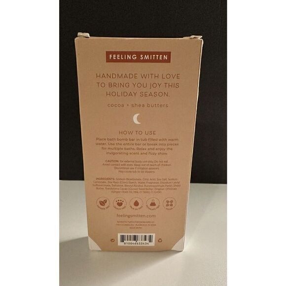 Feeling Smitten Warmest Wishes Gingerbread Bath Bomb Bar NWB - Picture 2 of 3